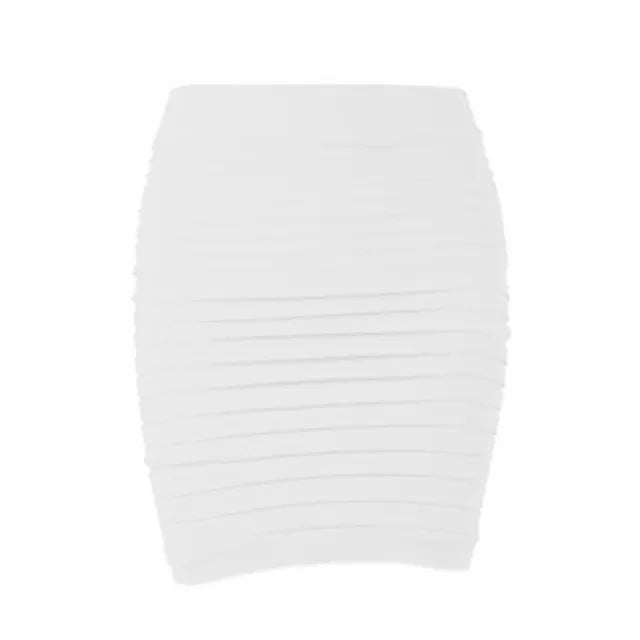 Fashion Bodycon Skirts Women's Summer Bottom Elastic Short Skirts For Office Lady Solid Color Draped Slim Elastic Mini Skirt Hot